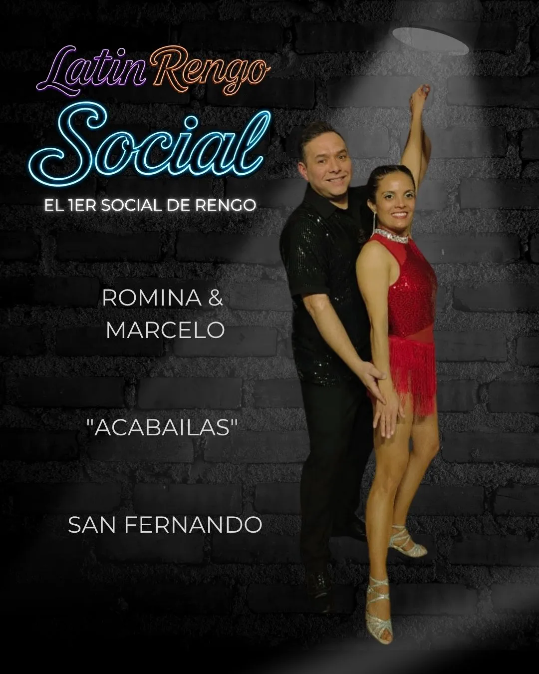 Afiche de Romina y Marcelo para LatinRengo Social.