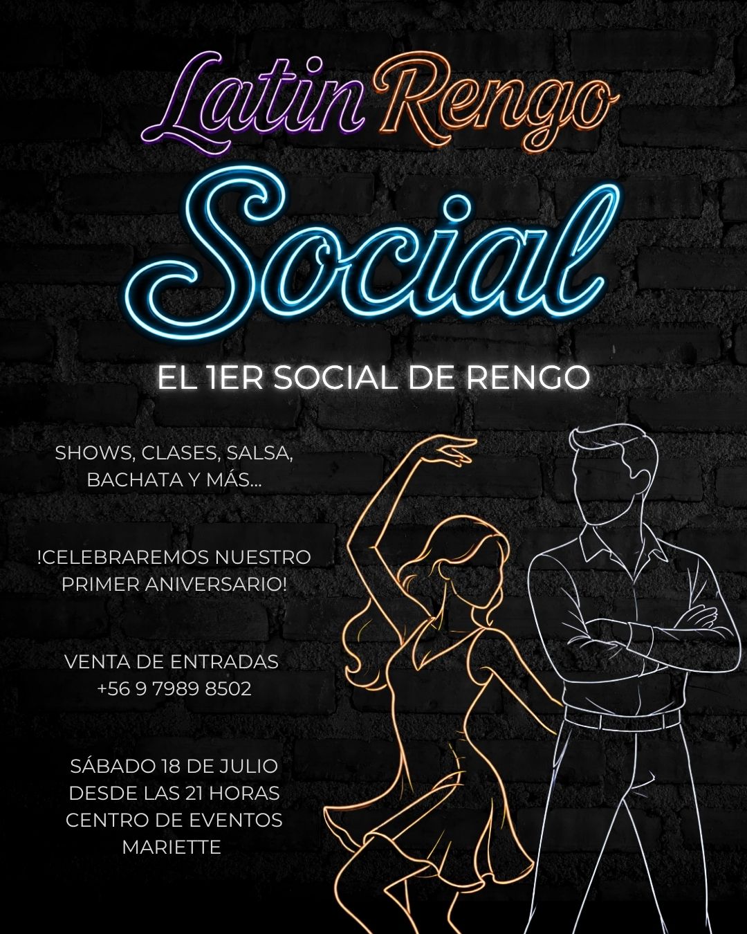 Afiche oficial de Latin Rengo Social
